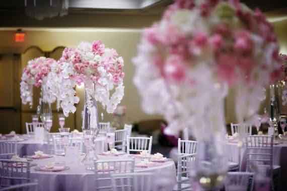 Grand vase pour centre table mariage